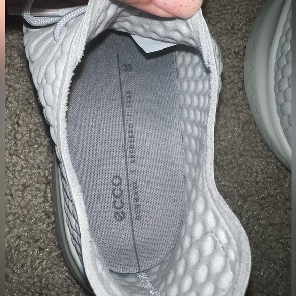 ECCO Womens Therap Gray Textured Athletic Training Lace Shoes Sneakers 8-8.5 - Picture 10 of 10